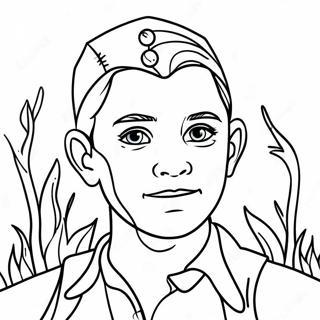 Charming Survivor Coloring Page | Dead by Daylight coloring page