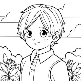The Promised Neverland Coloring Page | The Promised Neverland coloring page
