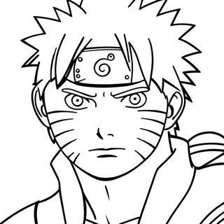 Pain Naruto with Rinnegan Coloring Page | Pain Naruto coloring page