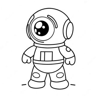 Among Us Mini Crewmate Coloring Page | Among Us Mini Crewmate coloring page
