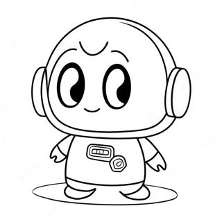 Cute Among Us Mini Crewmate Coloring Page | Among Us Mini Crewmate coloring page