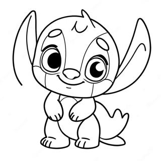 Cute Lilo and Stitch Coloring Page | Lilo and Stitch coloring page