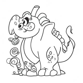 Diluc in Action Coloring Page | Genshin Impact coloring page