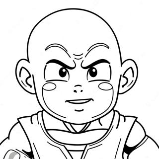 Krillin Coloring Page | Krillin coloring page