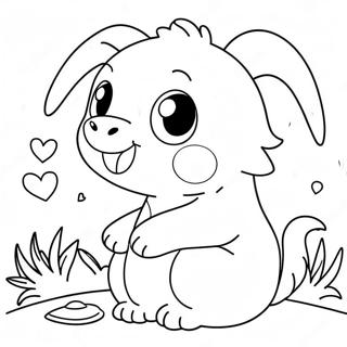 Cute Hard Love Animals Coloring Page | Hard Love coloring page