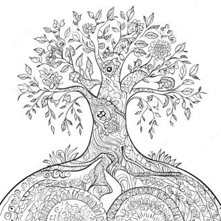 Tree of Life Adult Coloring Pages