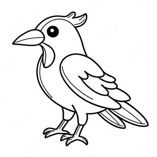 Raven Fortnite Coloring Page | Raven Fortnite coloring page