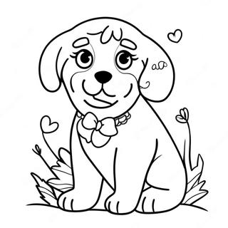 Puppy Love Coloring Page | Puppy Love coloring page