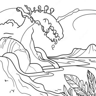 Natural Disaster Coloring Page | Natural Disaster coloring page