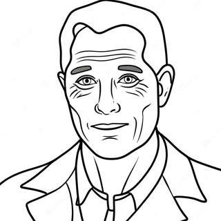 Actor Coloring Page | Actor coloring page