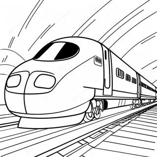 Bullet Train Coloring Page | Bullet Train coloring page