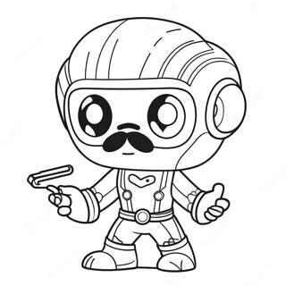 Funko Pop Characters Coloring Page | Funko Pop coloring page
