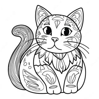 C is for Cat Coloring Page | C is for Cat coloring page