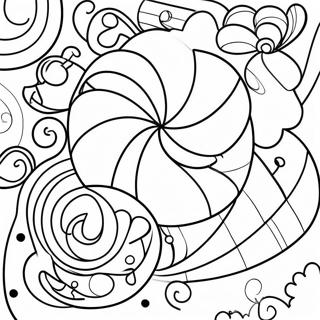 Peppermint Candy Coloring Page | Peppermint coloring page