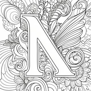 Letter N Coloring Page | Letter N coloring page