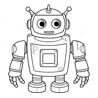 PJ Robot Coloring Page | PJ Robot coloring page