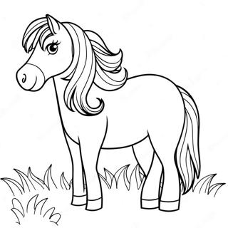 Shetland Pony Coloring Page | Shetland Pony coloring page