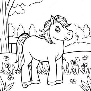 Shetland Pony Kleurplaten