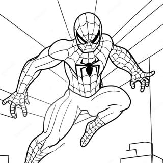 Spiderman Målarbild | Teckningar av Spiderman och Hello Kitty målarbild