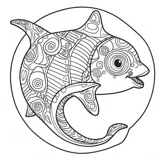 Helicoprion Coloring Page | Helicoprion coloring page