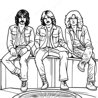Led Zeppelin Coloring Page | Led Zeppelin coloring page