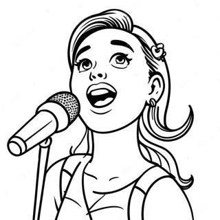 Rosita singt fröhlich Ausmalbild | Rosita Sesamstraße Ausmalbild