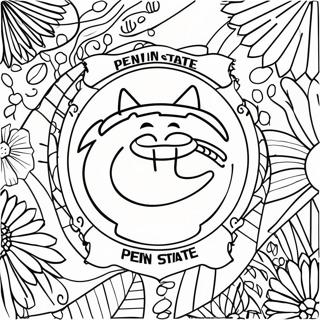 Penn State Logo Coloring Page | Penn State coloring page