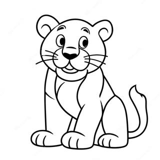 Nittany Lion Mascot Coloring Page | Penn State coloring page