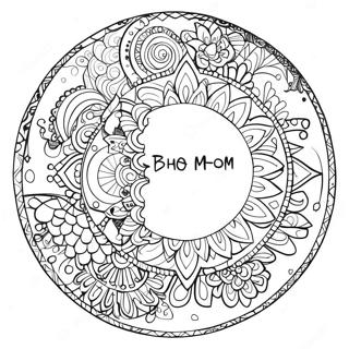 Moon Boho Coloring Pages