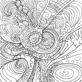 Trippy Optical Illusion Coloring Page | Trippy Illusion coloring page