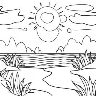 Sublime Sunset Coloring Page | Sublime coloring page