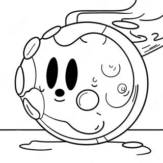 Mario Bomb Coloring Page | Mario Bomb coloring page
