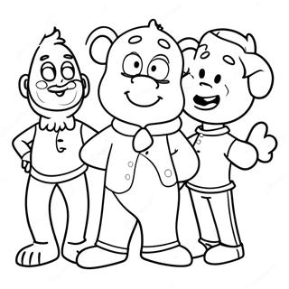 Doug with Friends Coloring Page | Doug coloring page