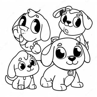 Adventurous Pound Puppies Coloring Page | Pound Puppies coloring page