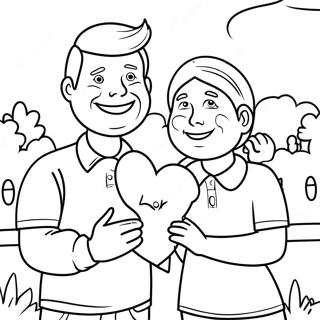 Liebe deinen Nachbarn Ausmalbild | Liebe deinen Nachbarn Ausmalbild
