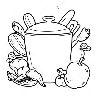 Creative Cooking Skills Coloring Page | Life Skills coloring page