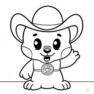 Buc-ee the Beaver Mascot Coloring Page | Buc-ee's coloring page
