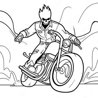 Ghost Rider Coloring Page | Ghost Rider coloring page