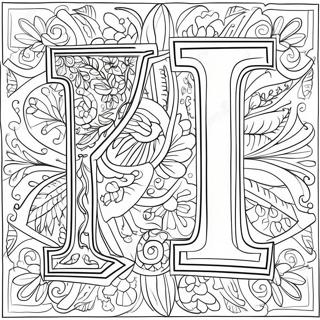 Illustrative Capital Letter I Coloring Page | Capital Letter I coloring page