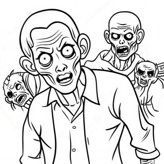 Zombies Coloring Page | Zombies coloring page