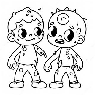 Zombies Kleurplaten