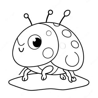 Funny Grouchy Ladybug Coloring Page | Grouchy Ladybug coloring page
