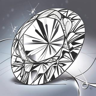 Sparkling Diamond Coloring Page | Diamond coloring page