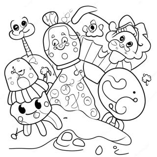 Candyland Characters Coloring Page | Candyland Characters coloring page
