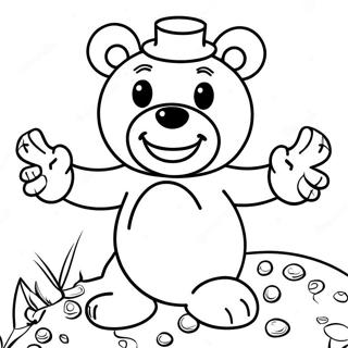 Gummy Bear Candyland Character Coloring Page | Candyland Characters coloring page
