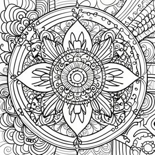 Calm Mandala Coloring Page | Calm coloring page