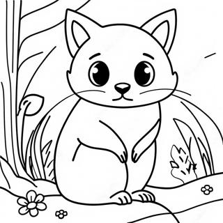 Nocturnal Animals Coloring Page | Nocturnal Animals coloring page