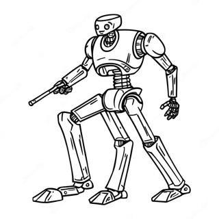 Battle Droid Coloring Page | Battle Droid coloring page