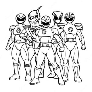 Power Rangers Beast Morphers färgläggningssida | Power Rangers Beast Morphers målarbild