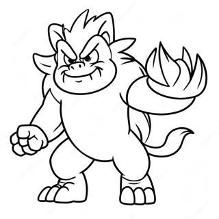 Werehog Coloring Page | Werehog coloring page